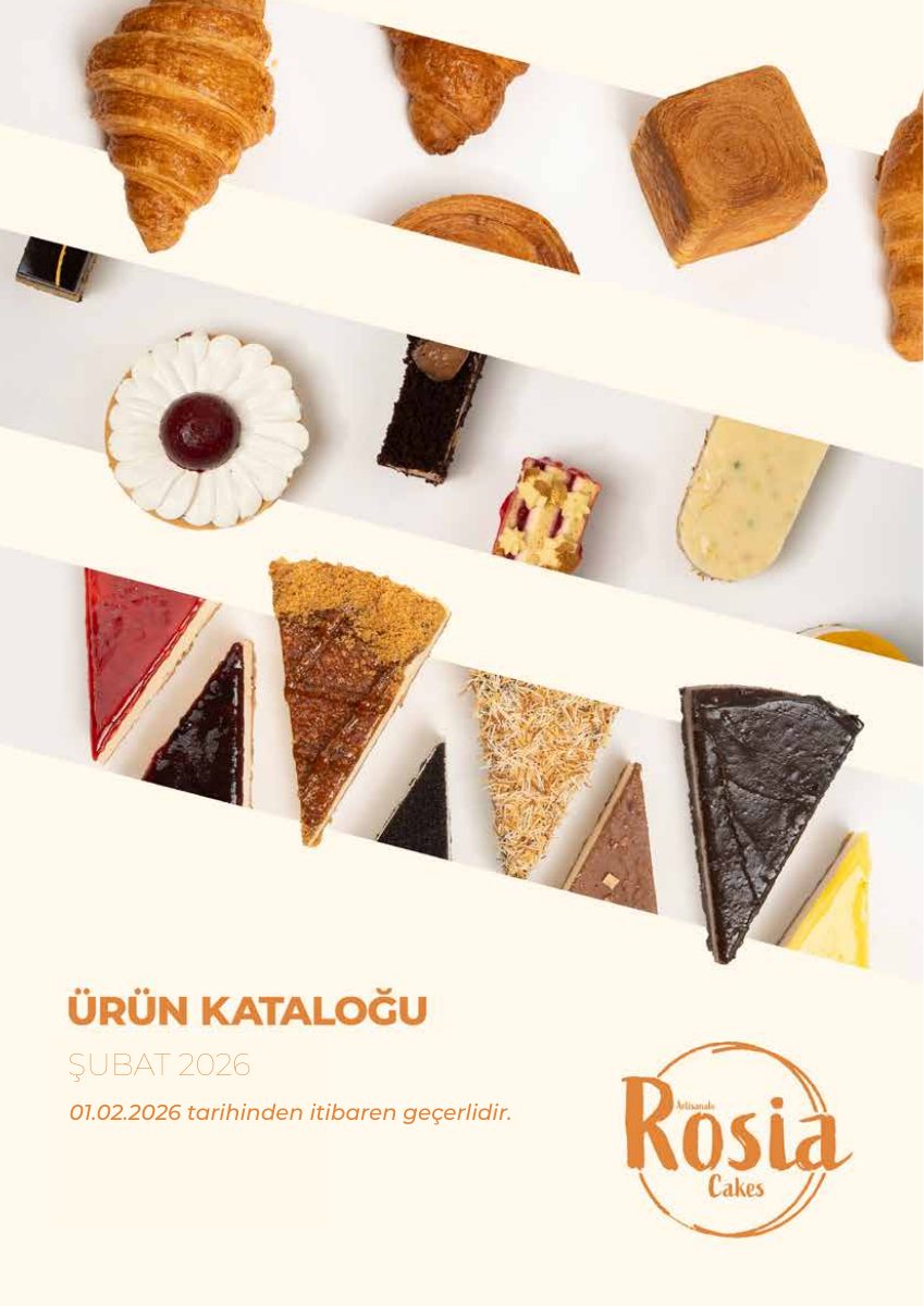 Rosia Cakes Donuk Pastacılık Kataloğu kapak görseli